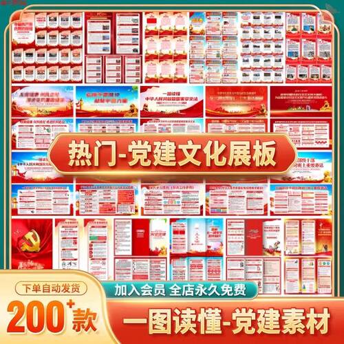 新款党建展板一图读懂工作会议报告精神海报宣传栏图片源文件素材