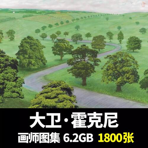 大卫霍克尼David Hockney高清作品图集现代绘画装饰画芯喷绘素材