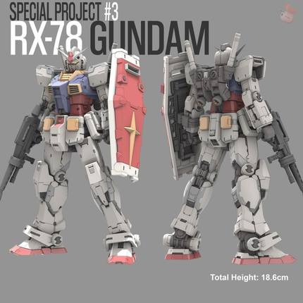 元祖高达RX-78 3D打印模型模型高精素材图纸 STL数据文件