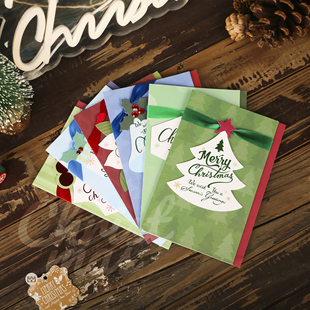 B英文圣诞贺卡耶诞节爱尔兰卡片祝福卡片圣诞节Christmas cards