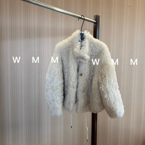 WMM卷卷毛短款外套女赫本风气质显瘦秋冬百搭洋气气质轻奢高级