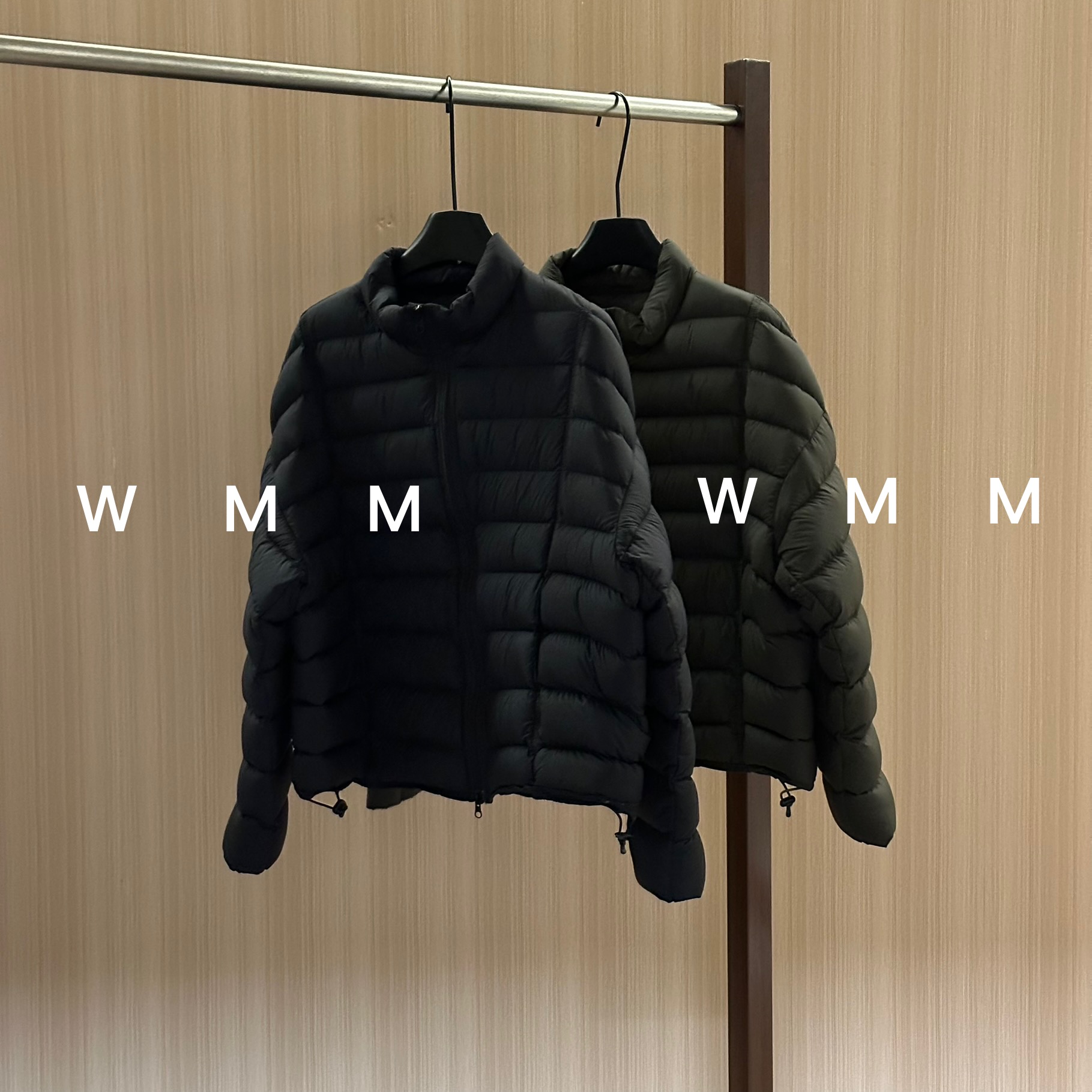 WMM150g小高领排骨廓形鹅绒羽绒服纯色女秋冬百搭保暖短款显瘦