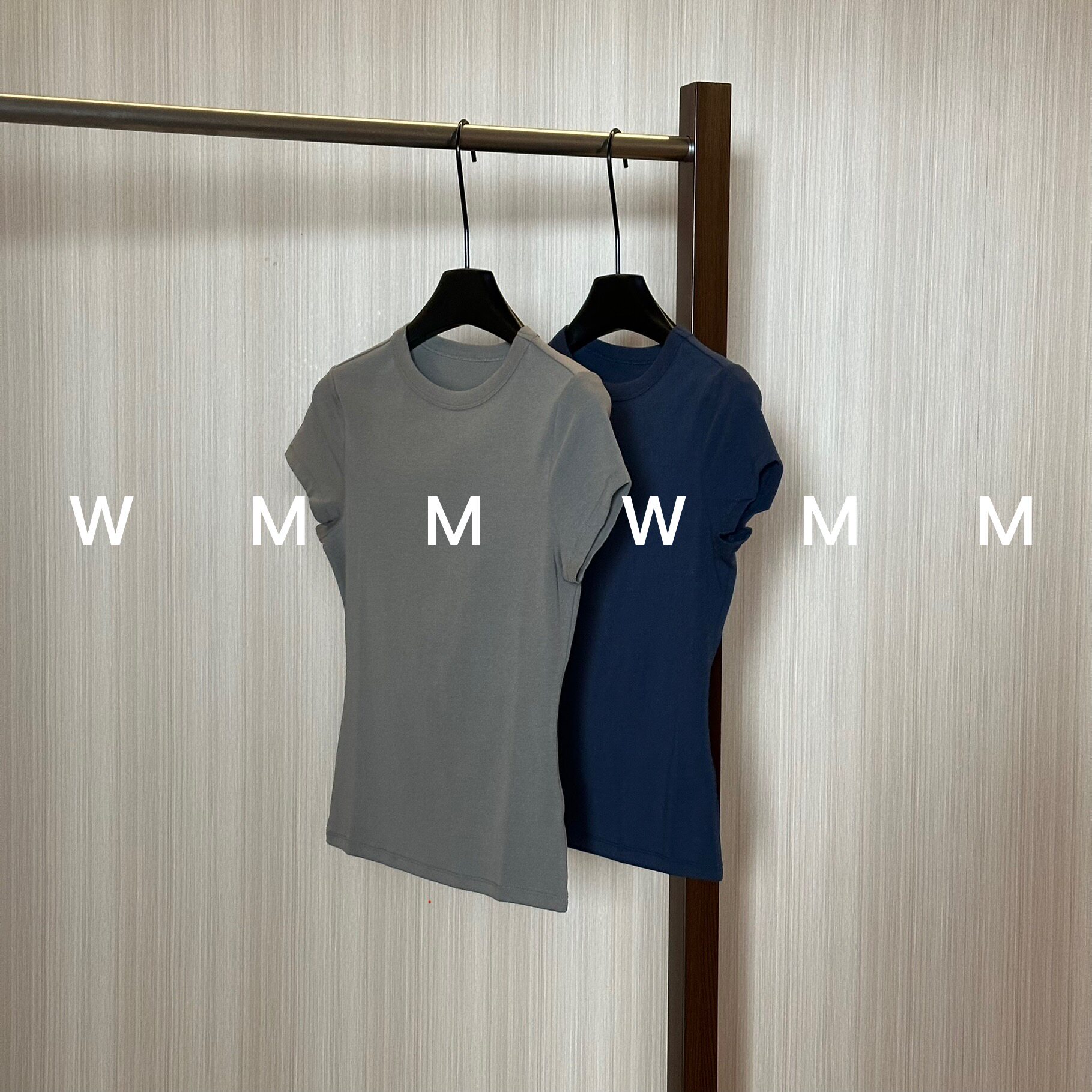 WMM二色纯色圆领短袖T恤女新款休闲百搭韩时尚舒适简约显瘦上衣