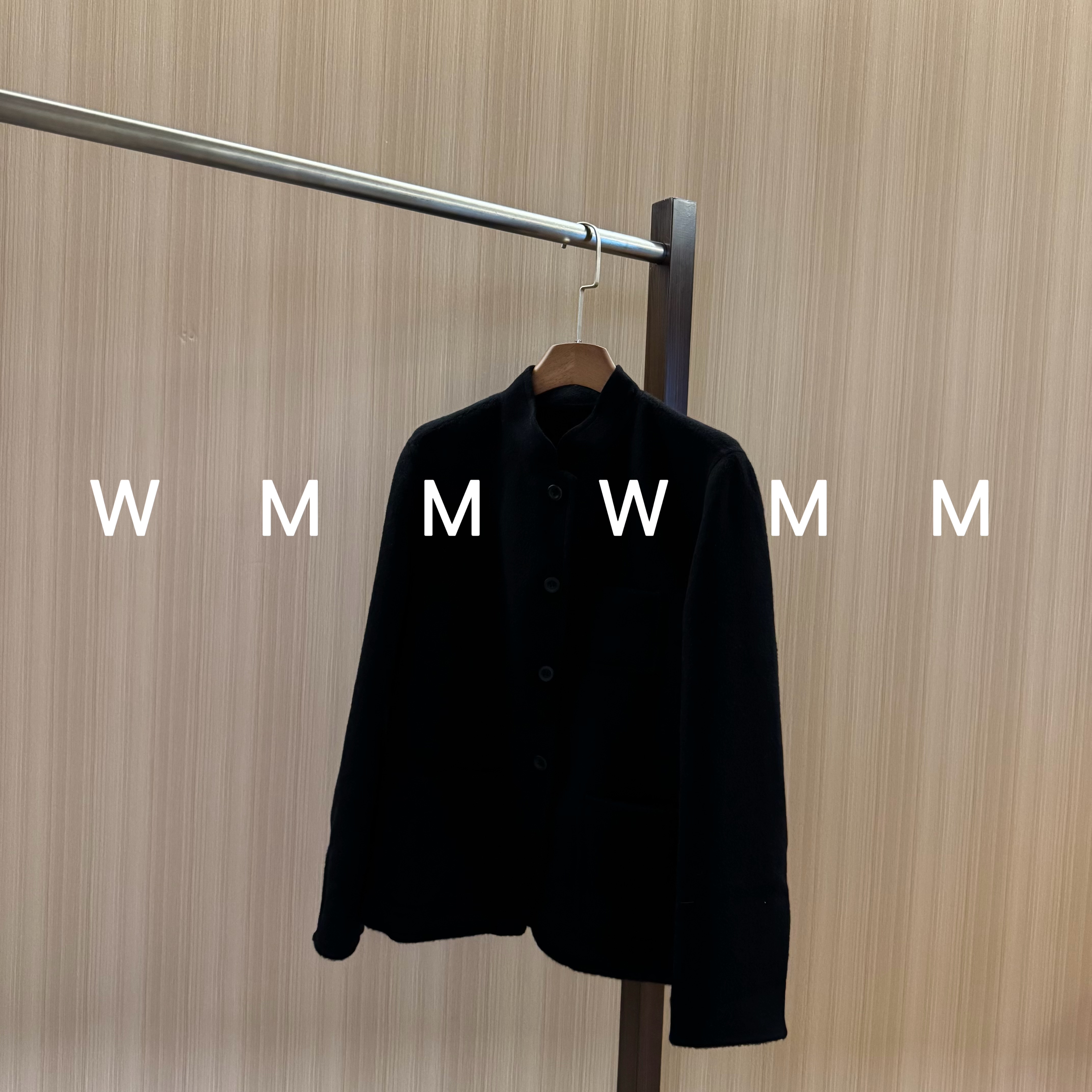 WMM黑色羊绒绵羊毛呢外套女新款休闲百搭时尚舒适简约韩版保暖