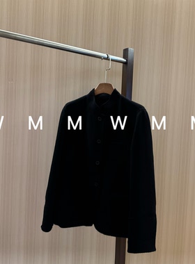 WMM黑色羊绒绵羊毛呢外套女新款休闲百搭时尚舒适简约韩版保暖