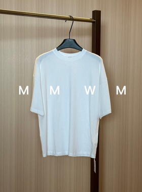 WMM极简白色圆领短袖T恤女新款休闲百搭韩版时尚气质舒适显瘦上衣