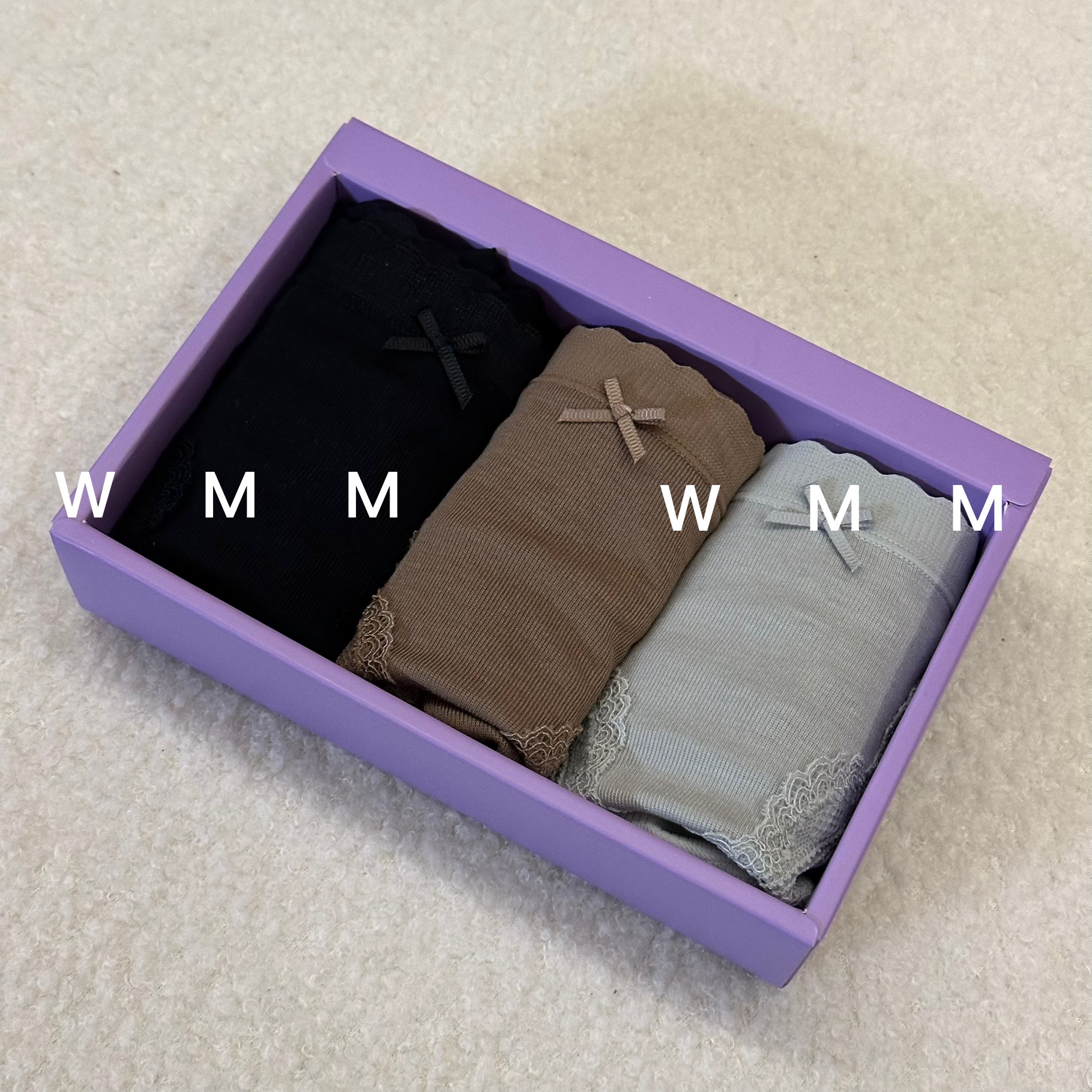 WMM中高腰内裤内内女新款蕾丝透气舒适不夹不勒不拆售纯色内裤