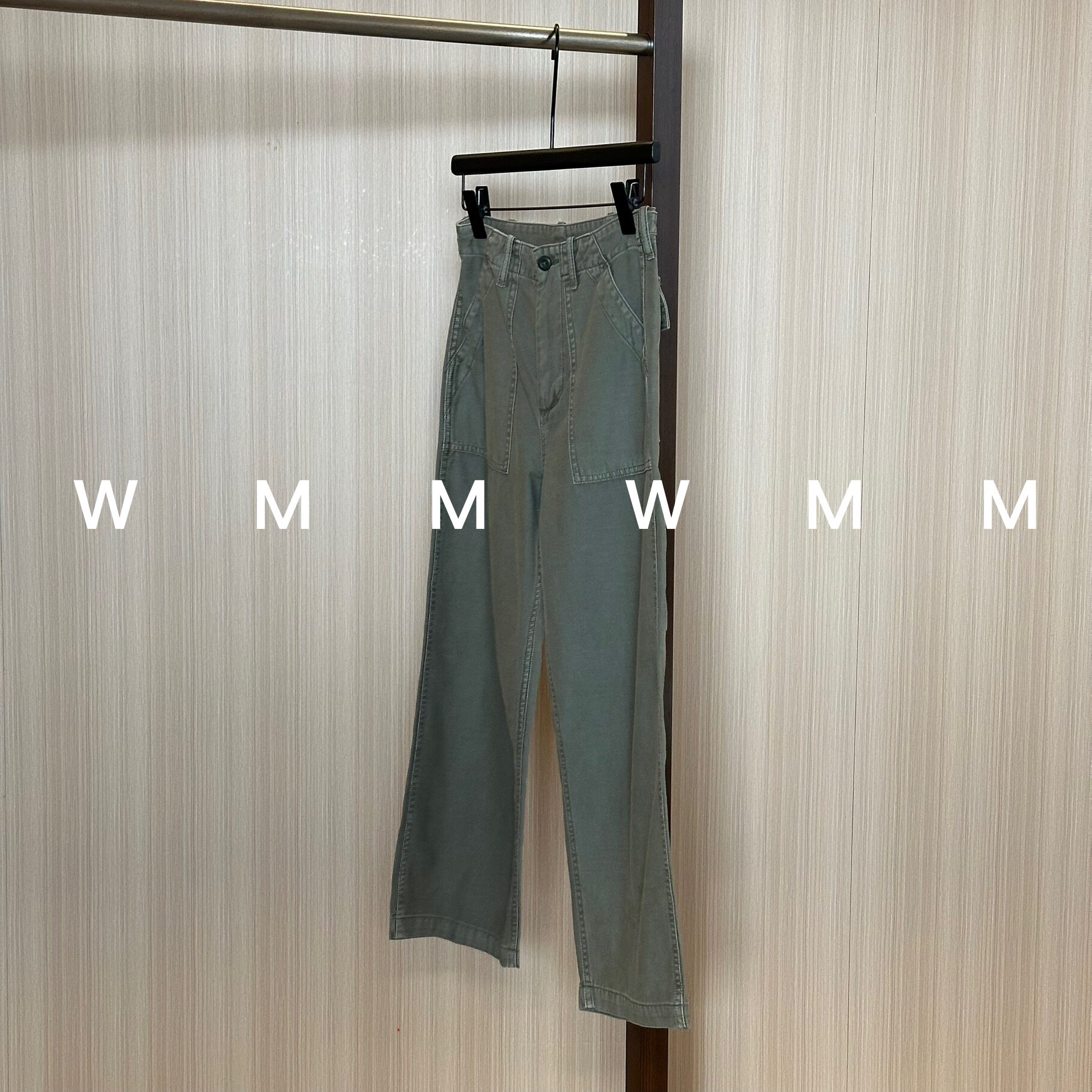 WMM复古工装直筒女春夏新款百搭时尚休闲通勤裤小众休闲舒适长裤