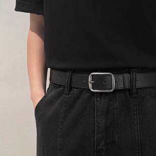 带 带ins学生裤 腰带男韩版 潮年轻人百搭休闲皮带年轻人简约牛仔裤