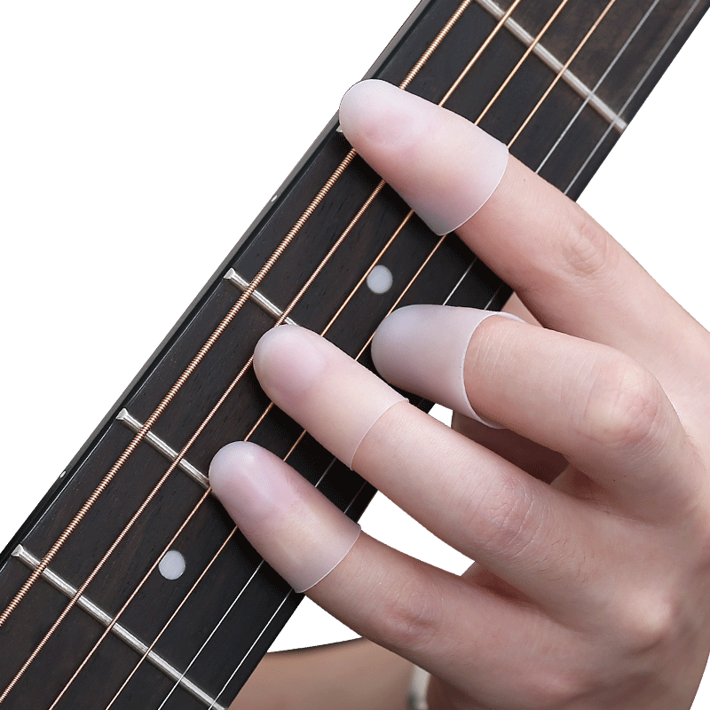 弹吉他手指套左手防痛保护手指辅助神器尤克里里配件按弦指尖套