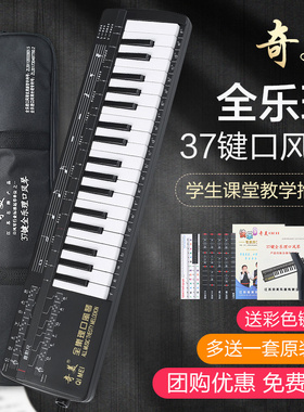 奇美全乐理口风琴37键小学生专用初中生专业吹管儿童成人口吹琴