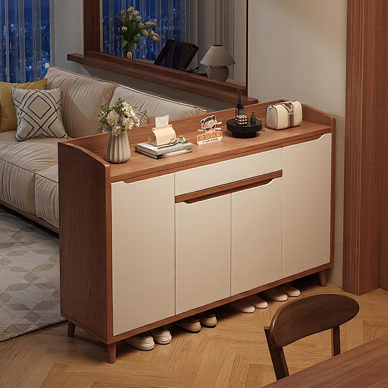 玄关入户鞋柜隔断一体收纳