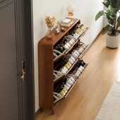 架 柜门口家用实木窄翻斗入户玄关柜室内外楼道多层电梯鞋 超薄款 鞋