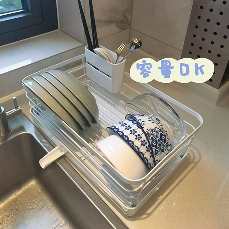 厨房碗架沥水架台面放碗盘碗筷沥水篮水槽置物架多功能碗碟收纳架