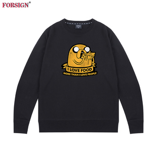 探险活宝时光Adventure Time芬恩阿宝Finn老狗老皮男女圆领卫衣