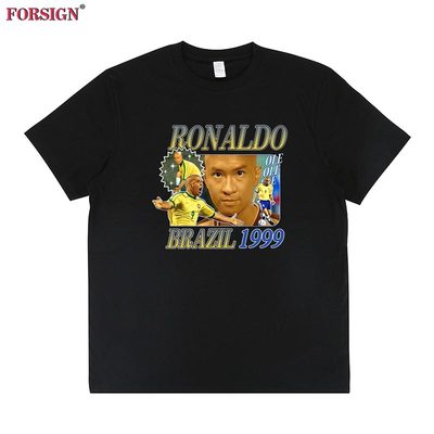 张家辉罗纳尔多赌侠1999电影足球RONALDO复古怀旧短袖T恤男女
