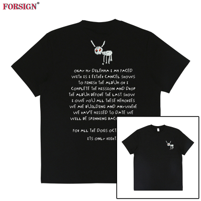 Drake For All The Dogs德雷克嘻哈潮牌字母hip hop短袖T恤男女
