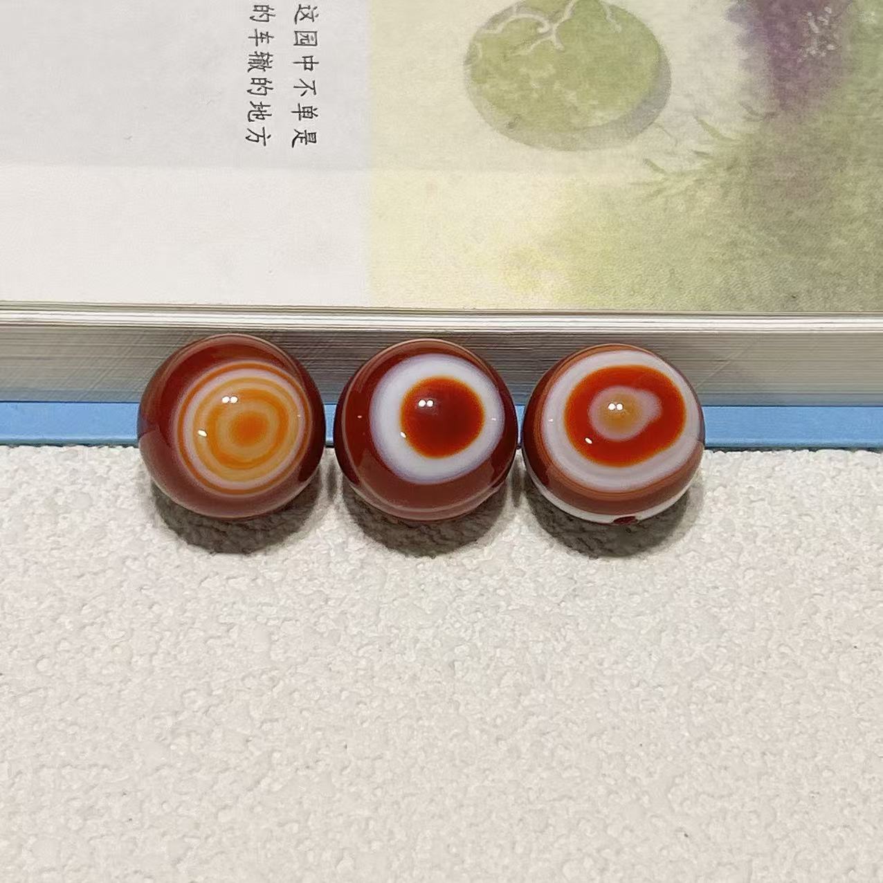 缠丝玛瑙羊板眼吊坠挂件佛珠象形天眼线珠天珠