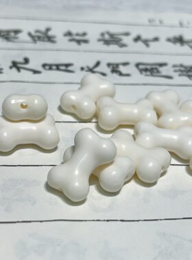 文玩配饰驼骨雕刻骨头趣味手串搭配配饰DIY创意饰