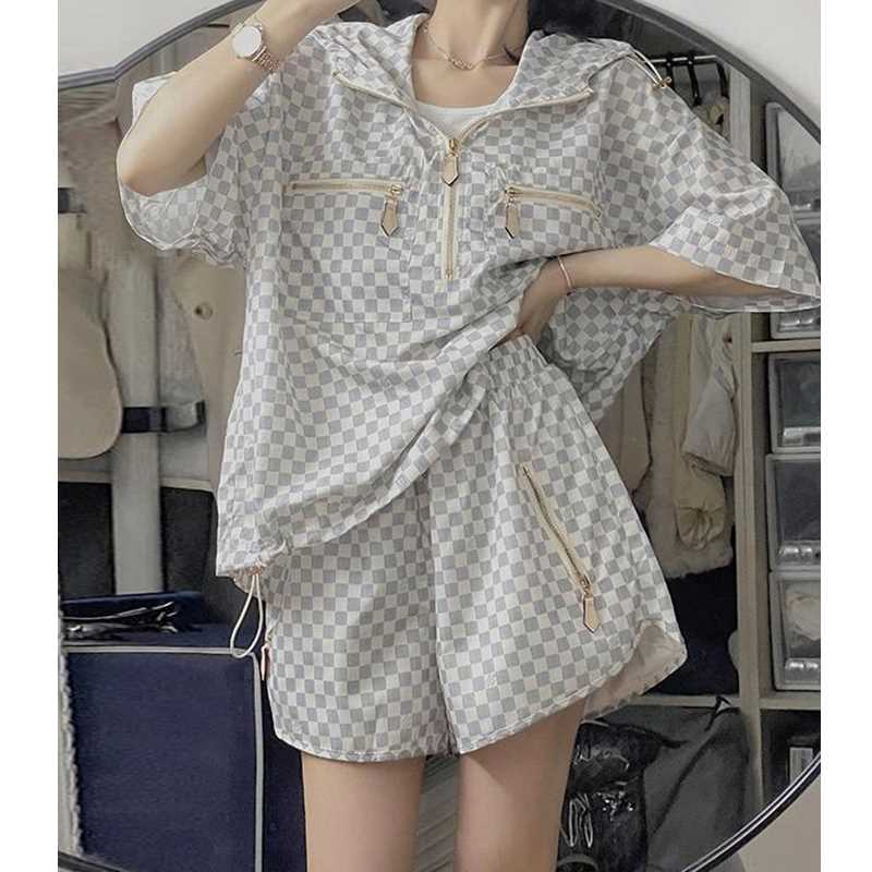 学生韩版运动服套装女夏季宽松时尚减龄短袖短裤休闲两件套跑步潮