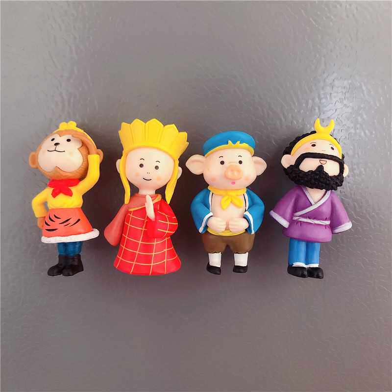 西游记冰箱贴磁贴卡通可爱个性动漫唐僧冰箱装饰品强力吸铁石磁铁