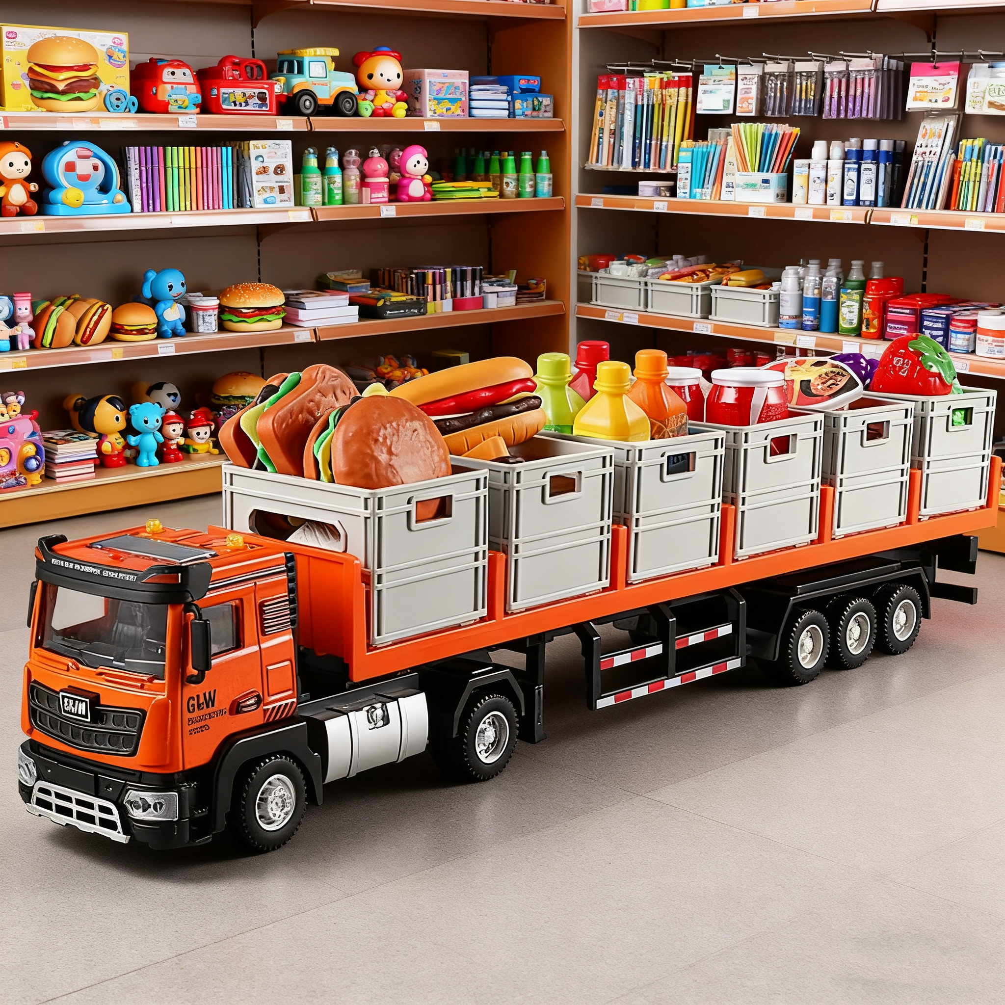 超大号仿真合金运输货车