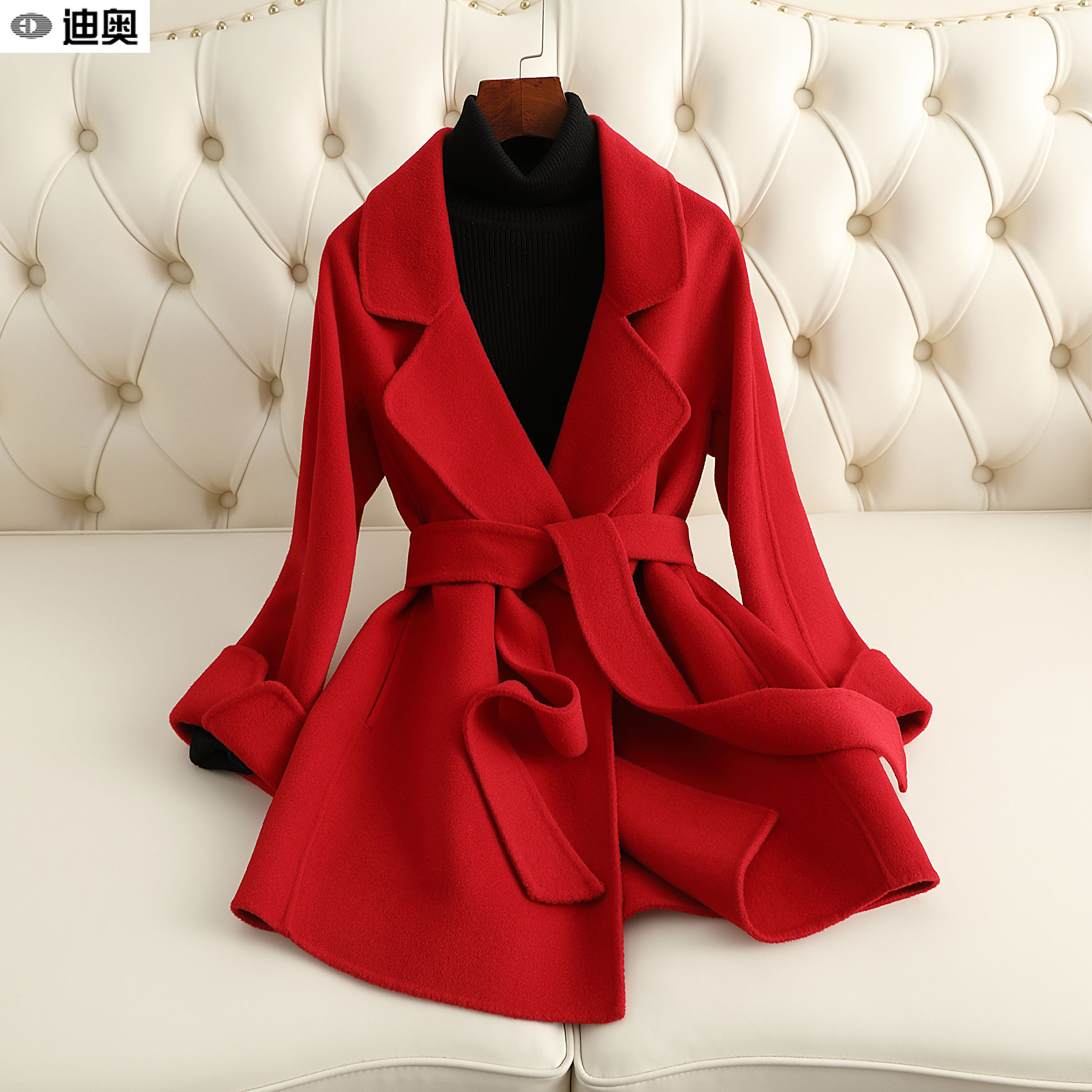 迪奥高级感简约大气双面羊毛大衣