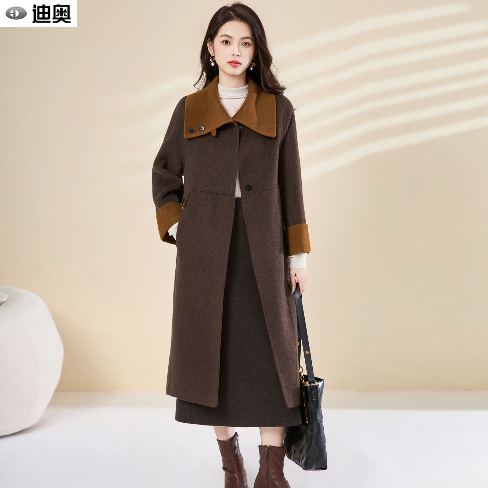 迪奥双面呢羊毛大衣25秋冬新款