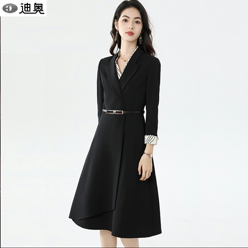 优雅简约大气西装连衣裙职场正装