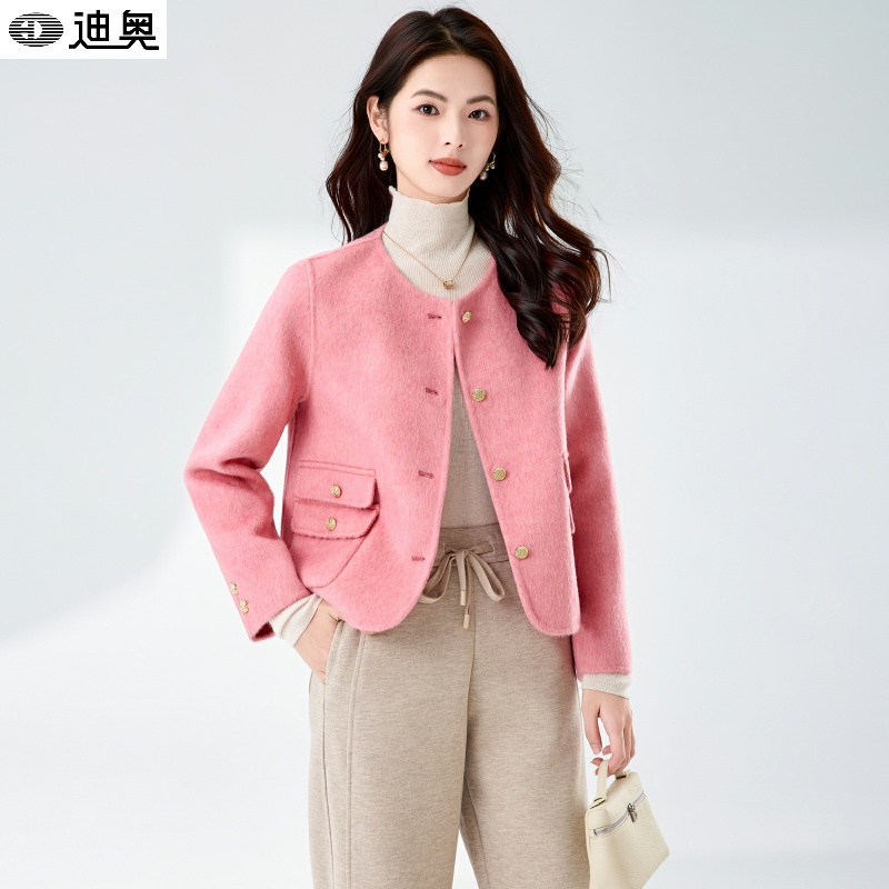 秋冬小香风气质羊毛呢外套小个子