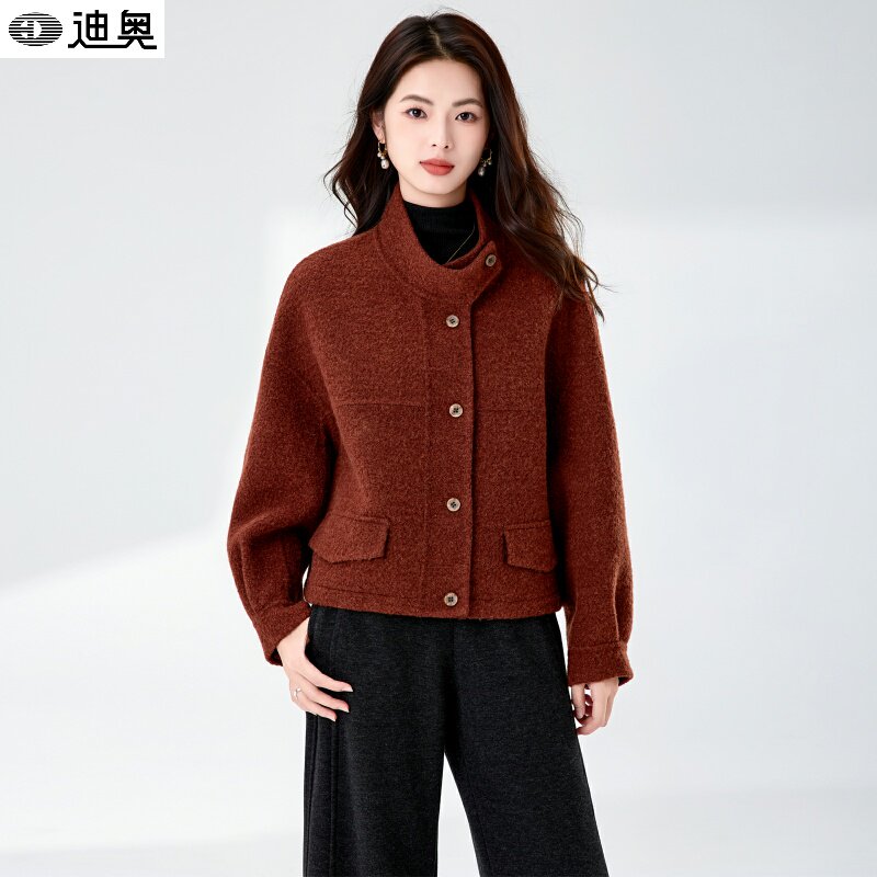 立领双面呢大衣女2025秋冬新款轻奢高级感小个子气质羊毛呢子外套,女装/女士精品,毛呢外套,淘宝优惠券,粉丝福利购,淘宝优惠卷