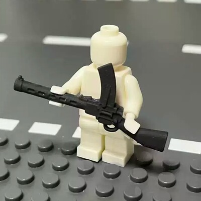 麦德森机枪短管版 3D打印 积木武器配件 满35包邮
