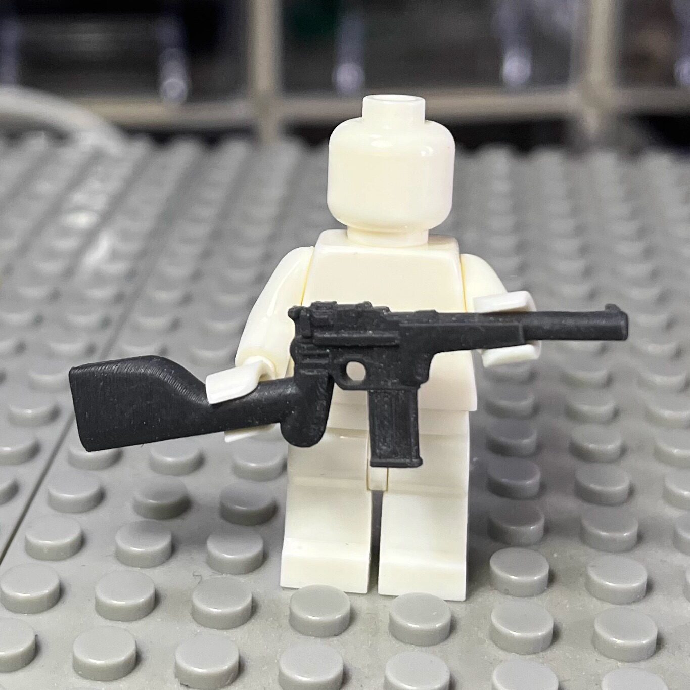 毛瑟C96加长卡宾型（缩短版） 3D打印 积木武器配件 满35包邮