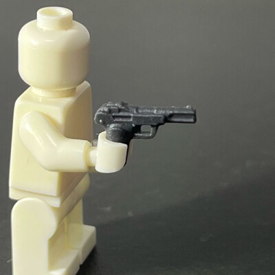 勃朗宁1900手枪 枪牌撸子 抗战武器 3D打印积木武器配件 满35包邮