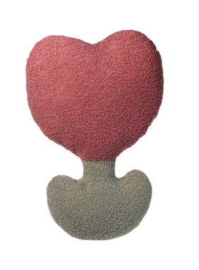 『半夏』高端创意小花型抱枕异形黄色焦糖色橙样板间酒店客厅沙发