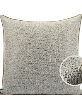 『哈密』高级亚麻创意编织绿色抱枕客厅沙发方枕套样板间腰枕民宿