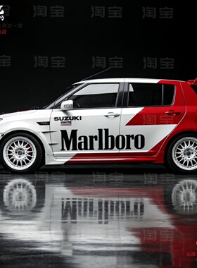 铃木雨燕车贴拉花 MINIF56 速翼特 改装车身个性贴纸