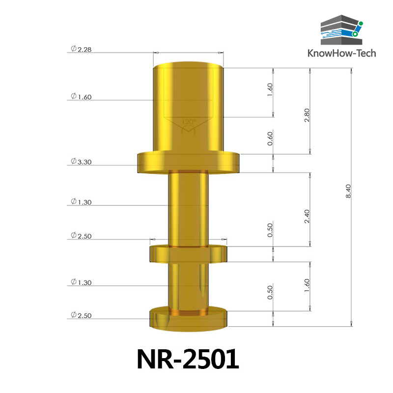 大号 镀金测试针测试点测试环 线路板连接点引脚针 NR-2501