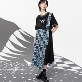 JfYanYan原创设计可盐可甜春夏不规则背带裙小个子显瘦收腰连衣裙