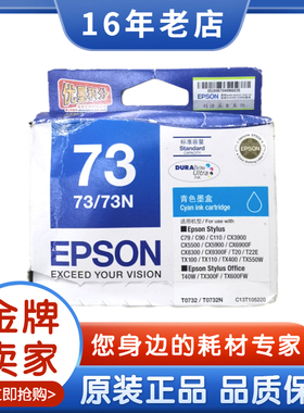 原装爱普生T0731墨盒 73黑色 CX8300 CX9300 CX3900 CX5500 600FW