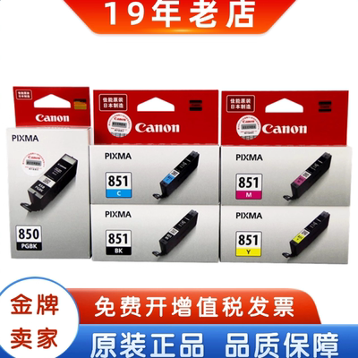 原装佳能850墨盒851黑色彩色