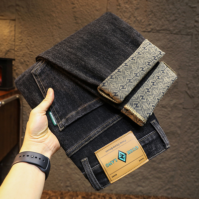 2025秋季新款韩版松紧腰牛仔裤