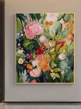 现代简约客厅沙发背景墙玄关装饰画轻奢抽象艺术壁画走廊过道挂画