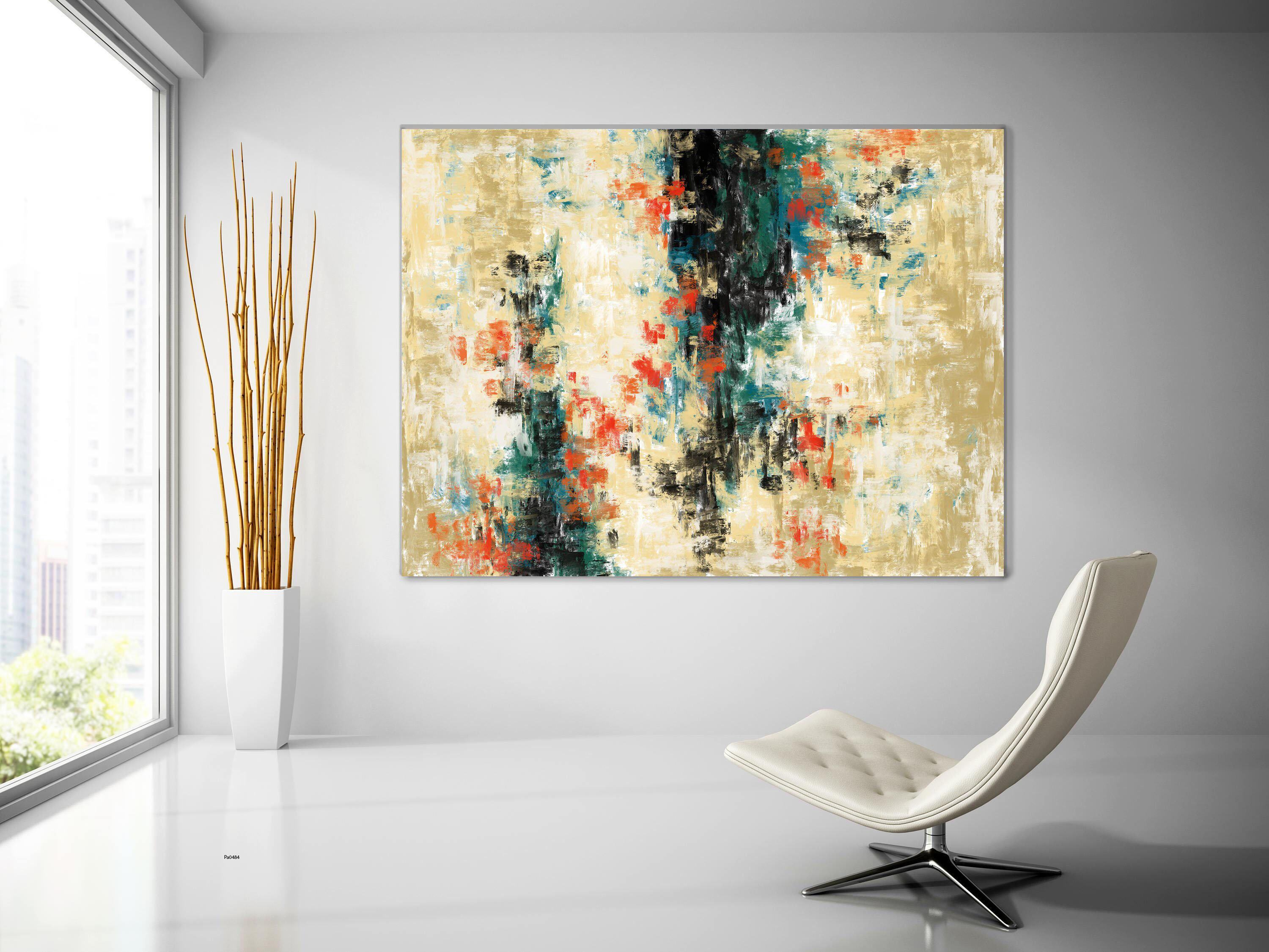 壁画沙发现代手绘客厅油画抽象装饰画玄关背景墙定制餐厅挂画简约
