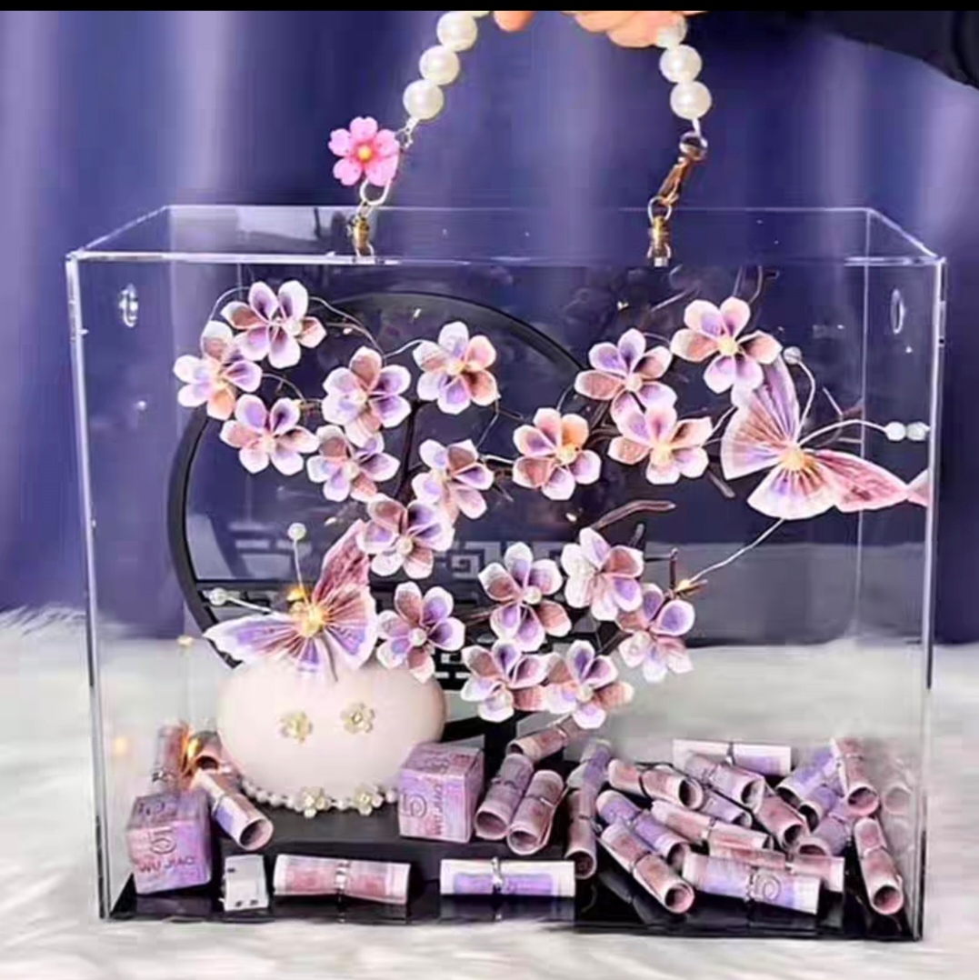 高端发财树有钱花全套材料包送朋友闺蜜节日生日乔迁开业节日礼物