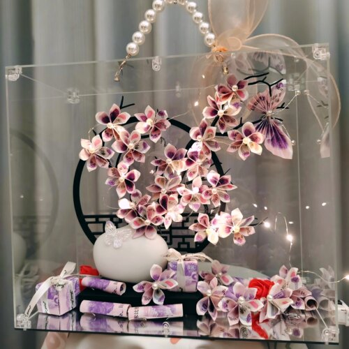 高端发财树有钱花全套材料包送朋友闺蜜节日生日乔迁开业节日礼物