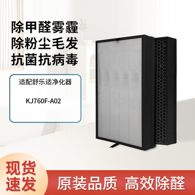 适配舒乐氏空气净化器滤芯RF7601-A02除甲醛KJ760F净化机过滤网
