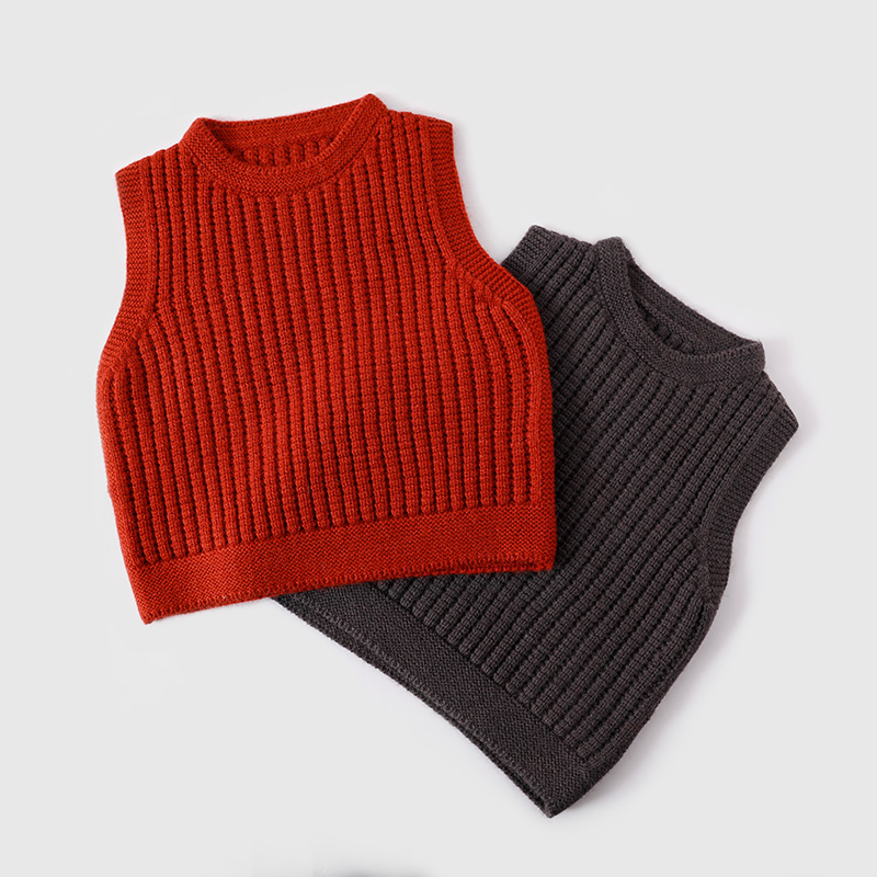 宝宝背心秋冬外穿儿童针织马甲