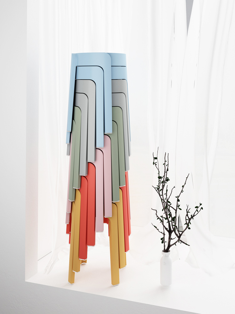 家用可叠放板凳高凳轻奢胶凳折叠简易椅独凳简约加厚餐凳塑料凳子