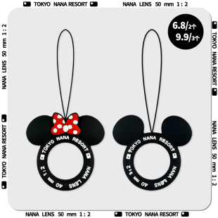 黑色米奇手机挂绳指环扣情侣款 水杯u盘钥匙防丢小挂件 硅胶圈短款